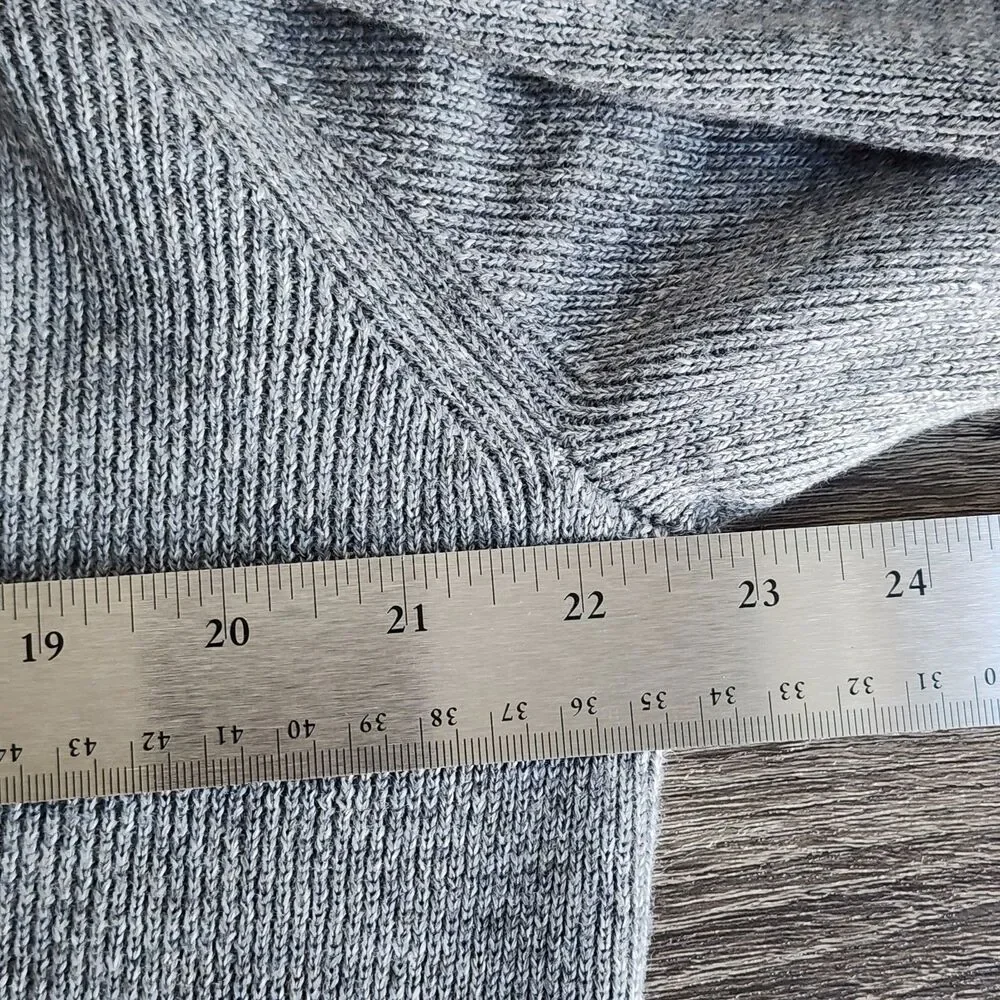 Peter Millar Crown Crafted XL Gray Linen Merino Wool Button Up Cardigan Sweater
